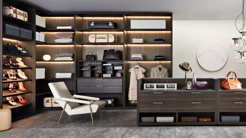 Molteni&C Гардеробная система Gliss Walk-In от Molteni & C — в интерьере