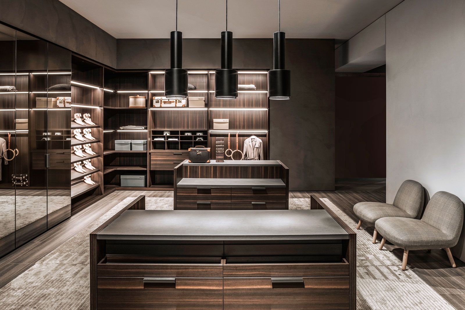 Molteni&C Гардеробная система Gliss Walk-In от Molteni & C — в интерьере