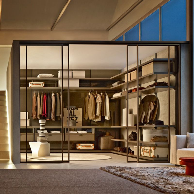 Molteni&C Гардеробная на заказ Dwell от Molteni & C — в интерьере