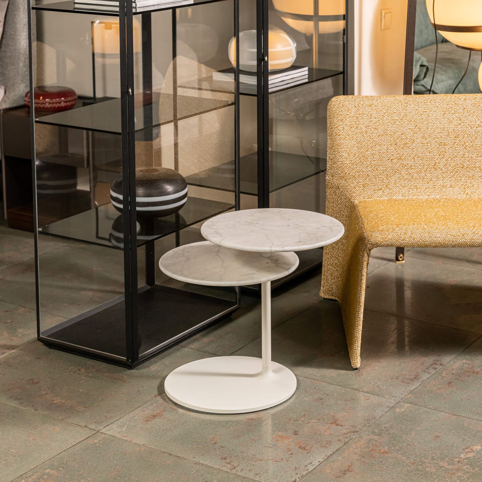 Molteni&C Журнальный столик Vicino white carrara от Molteni & C — в интерьере