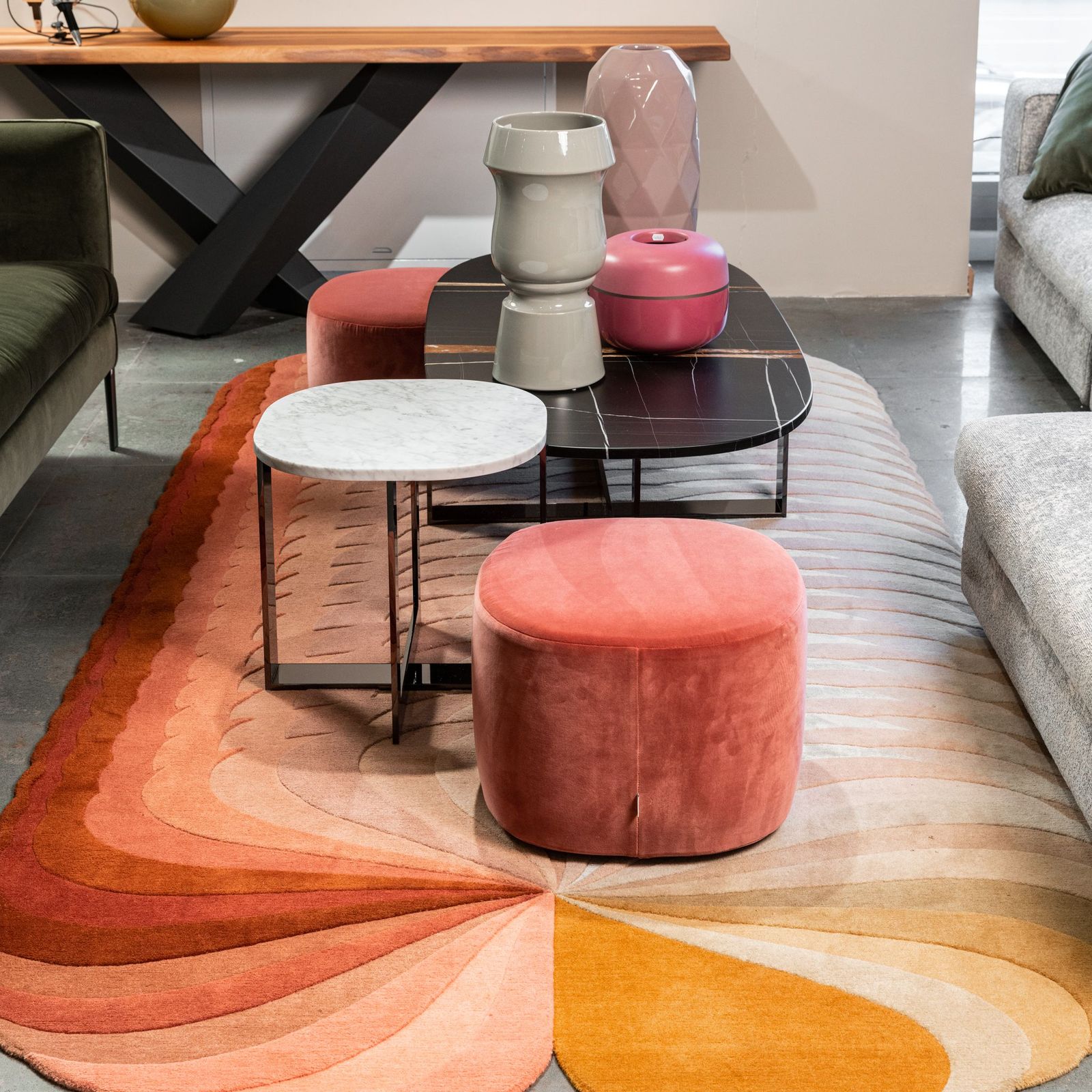 Molteni&C Журнальный столик Domino Next Carrara/Calacatta White от Molteni & C — в интерьере