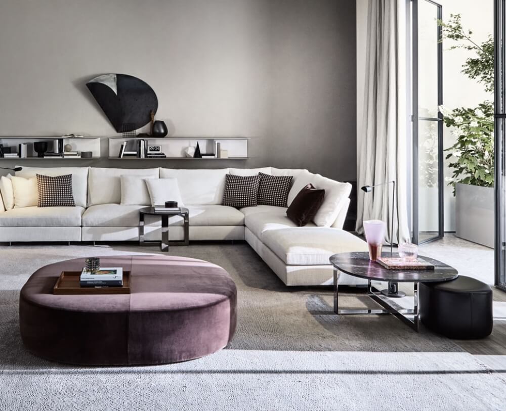 Molteni&C Журнальный столик Domino Next Carrara/Calacatta White от Molteni & C — в интерьере