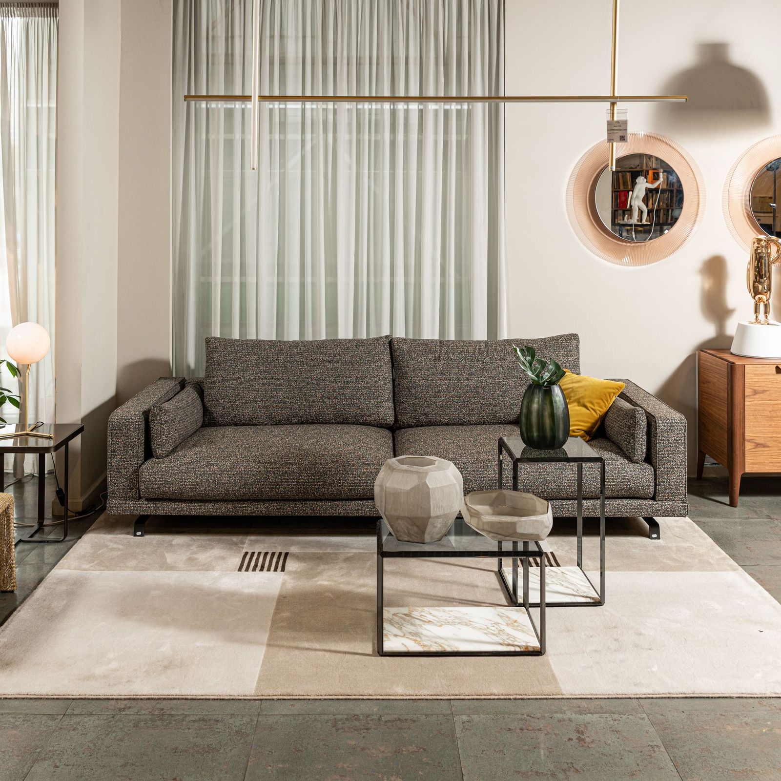 Molteni&C Журнальный столик 45° прямоугольный с мрамором от Molteni & C — в интерьере