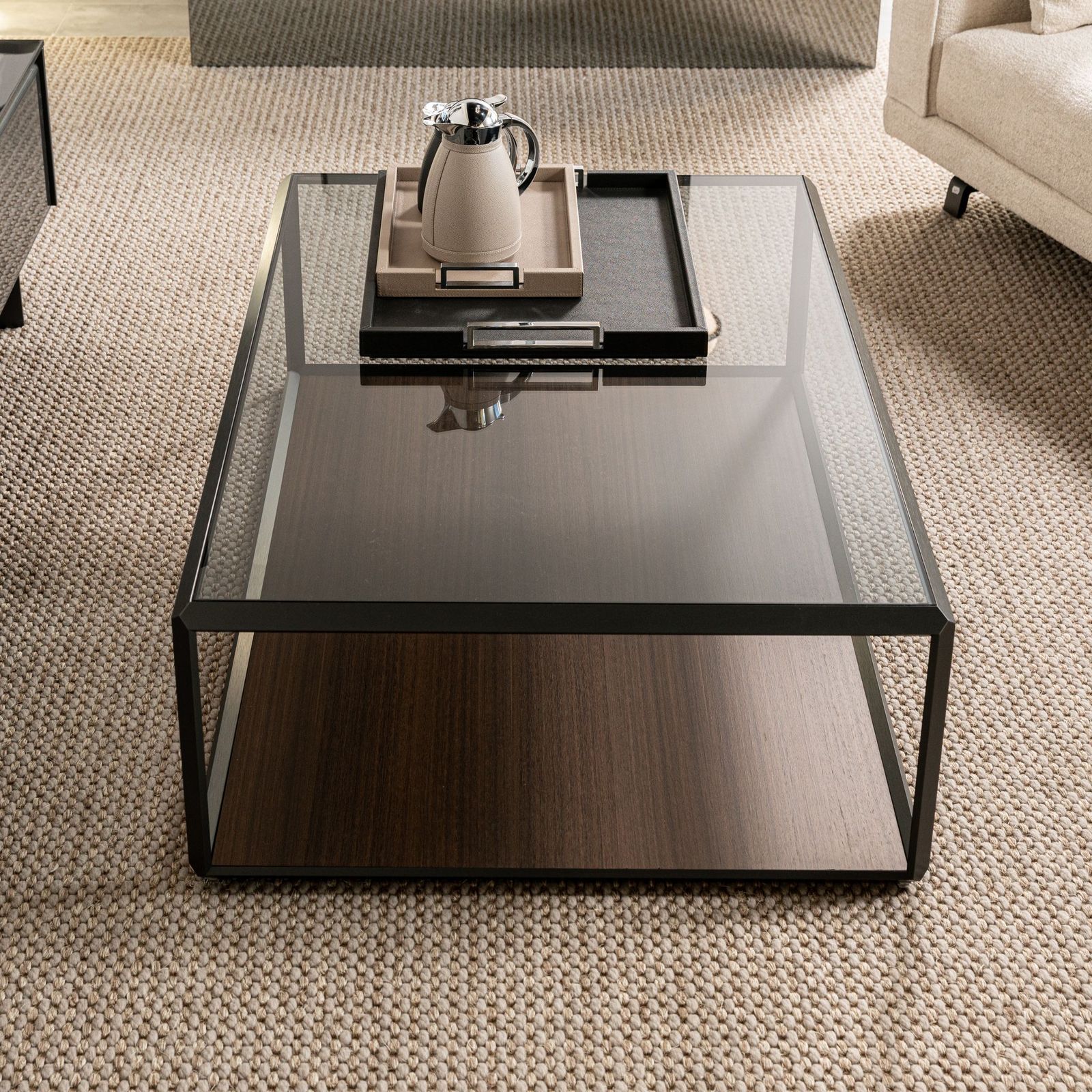 Molteni&C Журнальный столик 45° прямоугольный с мрамором от Molteni & C — в интерьере