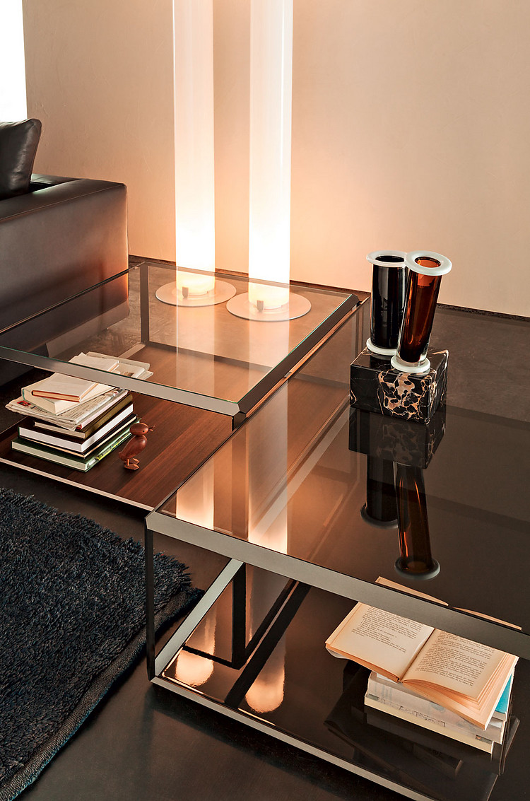 Molteni&C Журнальный столик 45° прямоугольный с мрамором от Molteni & C — в интерьере