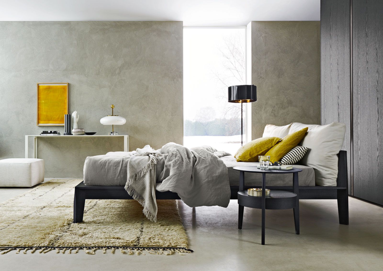 Molteni&C Кровать с мягким изголовьем Wish от Molteni & C — в интерьере