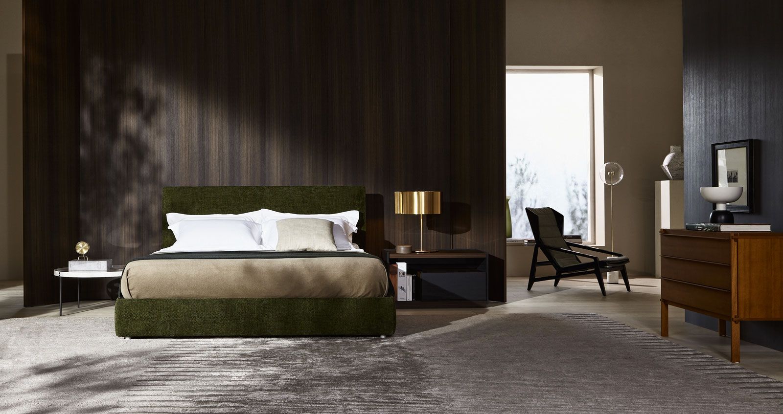 Molteni&C Кровать в стиле минимализм Ribbon от Molteni & C — в интерьере