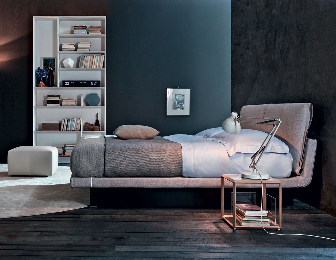 Molteni&C Кожаная современная кровать Honey от Molteni & C — в интерьере