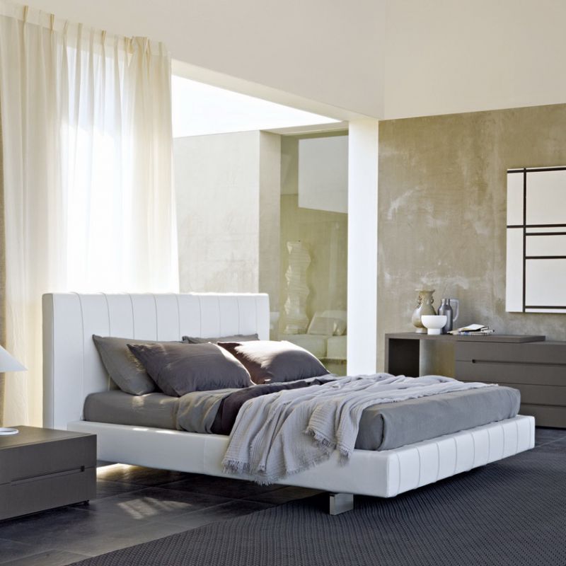 Molteni&C Кровать с функциональным изголовьем High-Wave от Molteni & C — в интерьере
