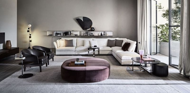 Molteni&C Модульный угловой диван Holiday от Molteni & C — в интерьере