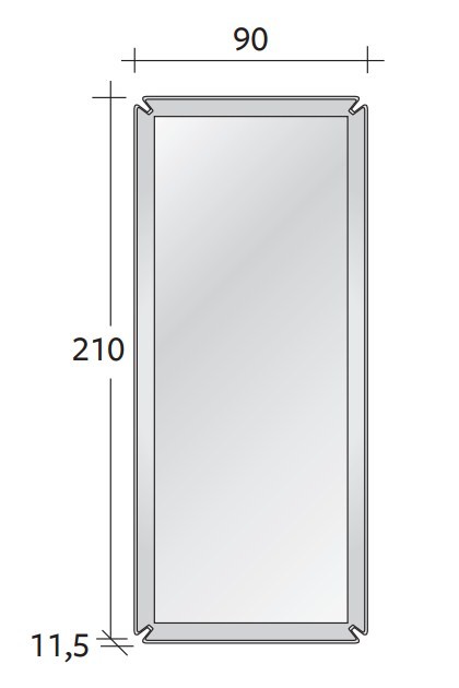 Flou Зеркало Gentleman Nabuck 108 от Flou