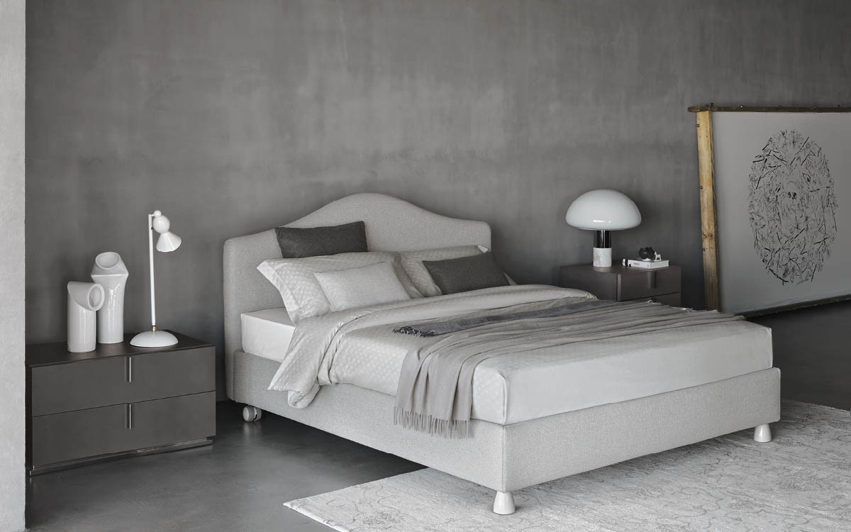 Flou Мягкая кровать PEONIA от Flou — в интерьере