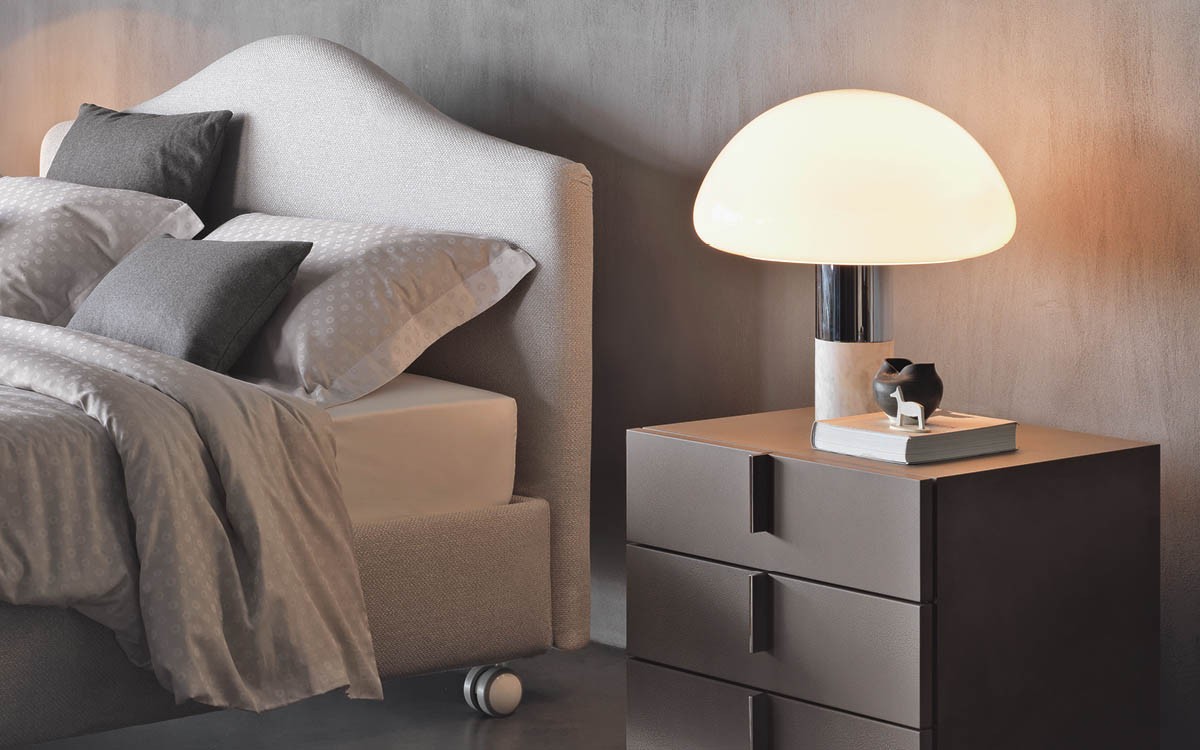 Flou Мягкая кровать PEONIA от Flou — в интерьере