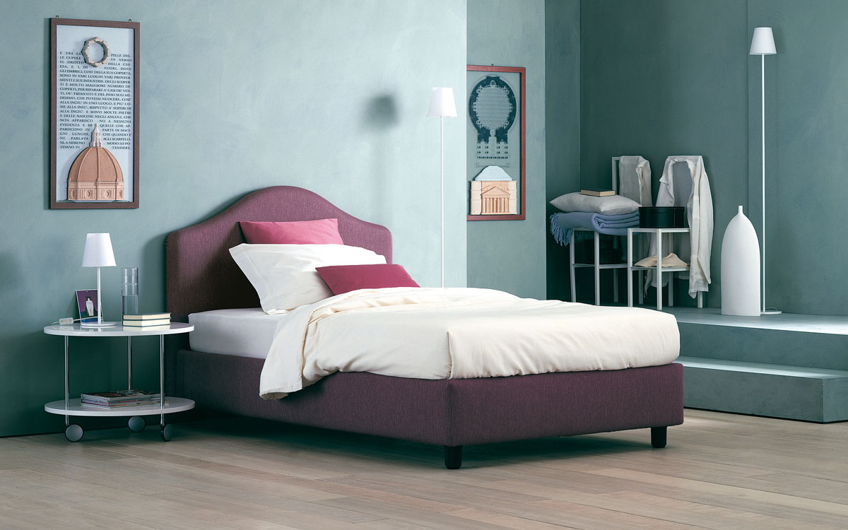 Flou Мягкая кровать PEONIA от Flou — в интерьере