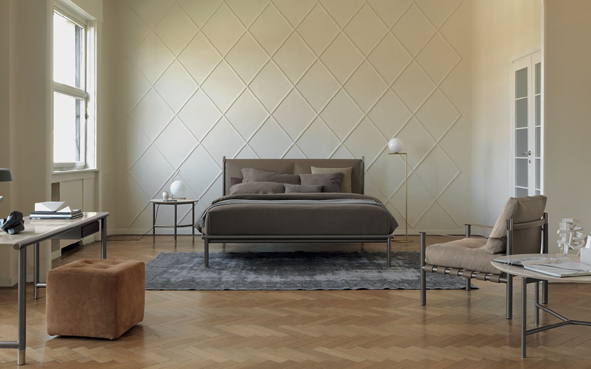 Flou Современная кровать Iko CUIO 5E от Flou — в интерьере