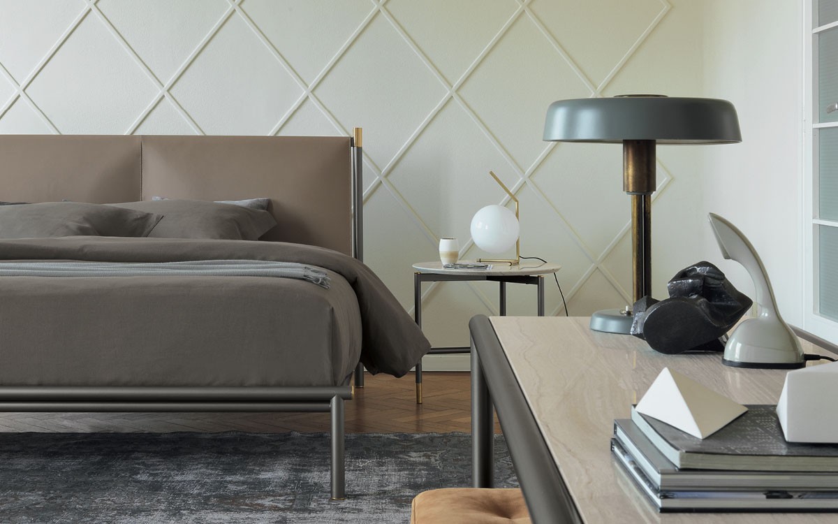 Flou Современная кровать Iko CUIO 5E от Flou — в интерьере