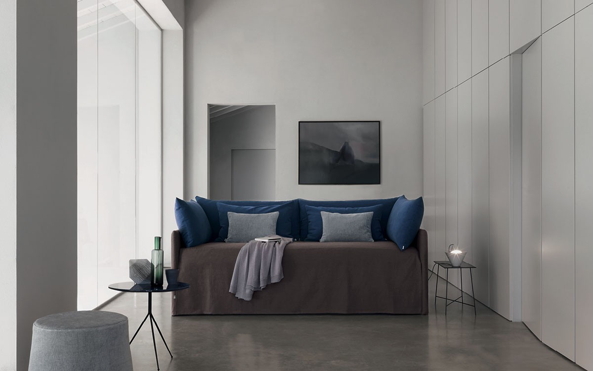 Flou Кровать из Италии Duetto от Flou — в интерьере