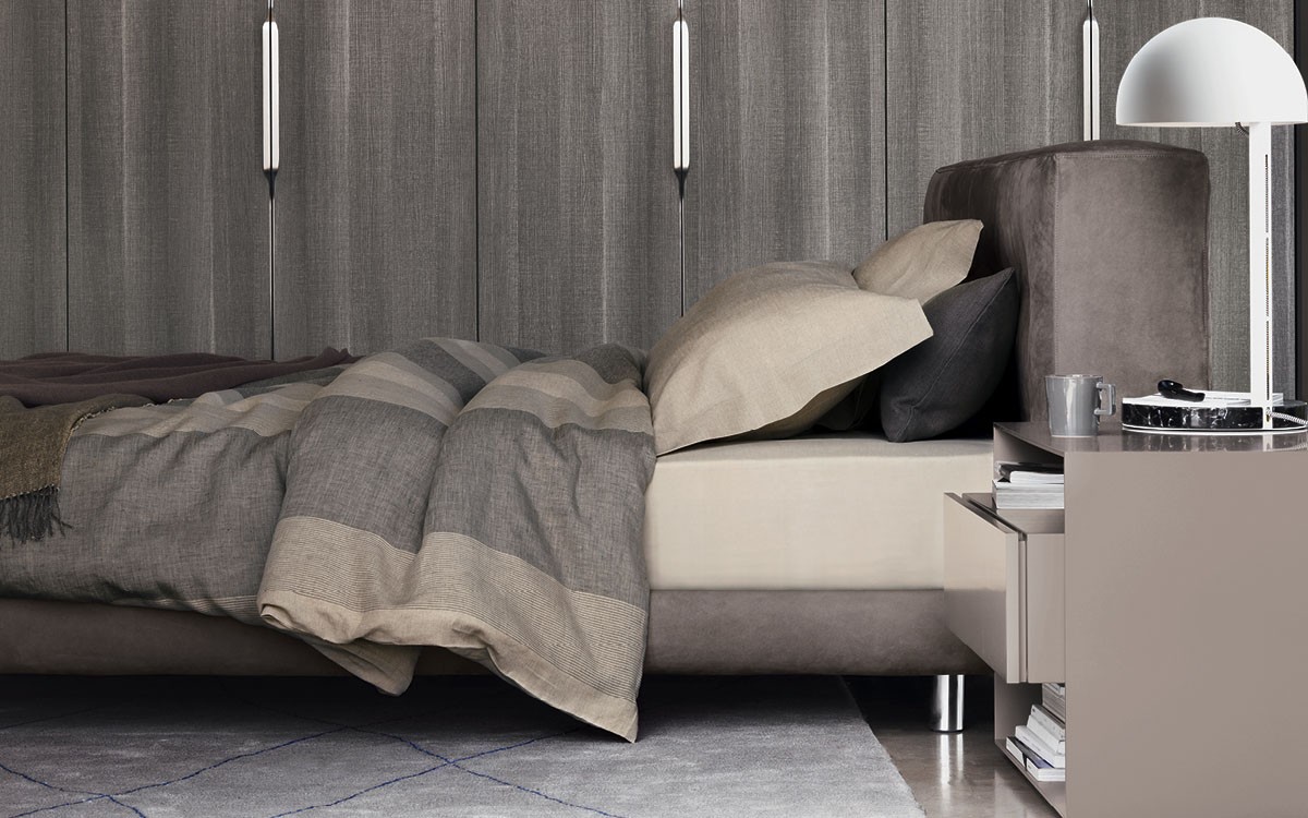 Flou Стеганая кровать Doze от Flou — в интерьере
