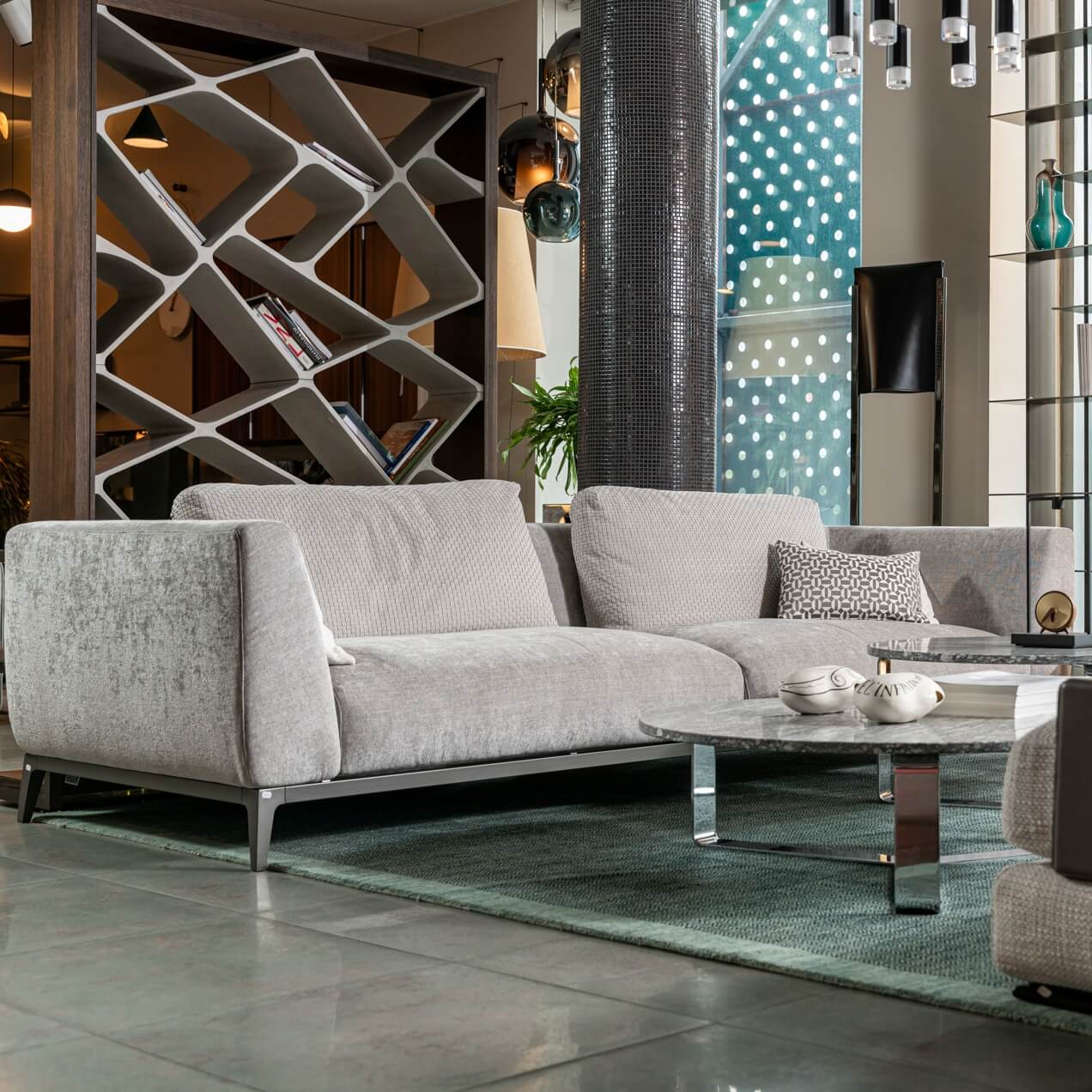 Flou Диван Olivier Seattele Light Grey от Flou — в интерьере