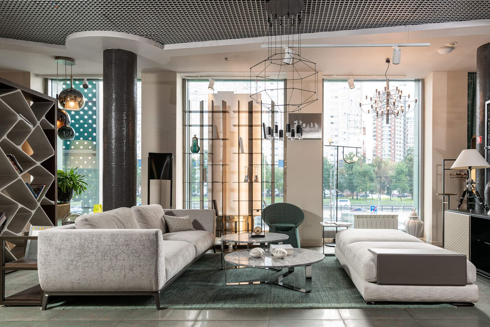 Flou Диван Olivier Seattele Light Grey от Flou — в интерьере