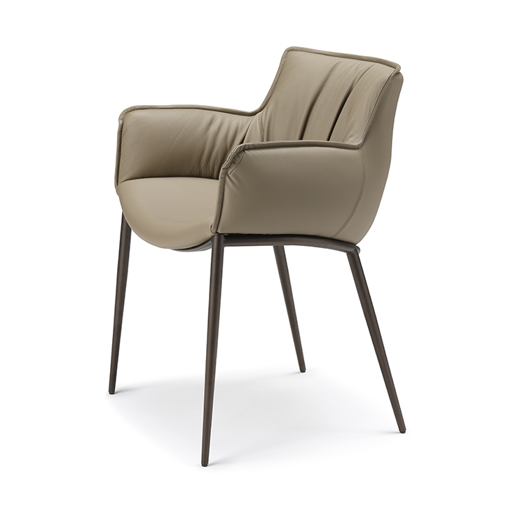 Cattelan Italia Стул с подлокотниками Rhonda Taupe от Cattelan Italia
