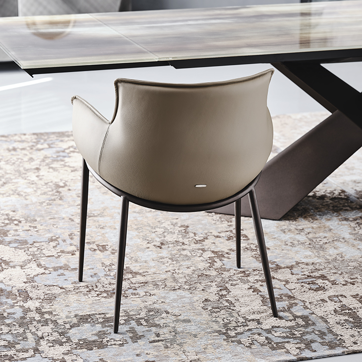 Cattelan Italia Стул с подлокотниками Rhonda Taupe от Cattelan Italia — в интерьере