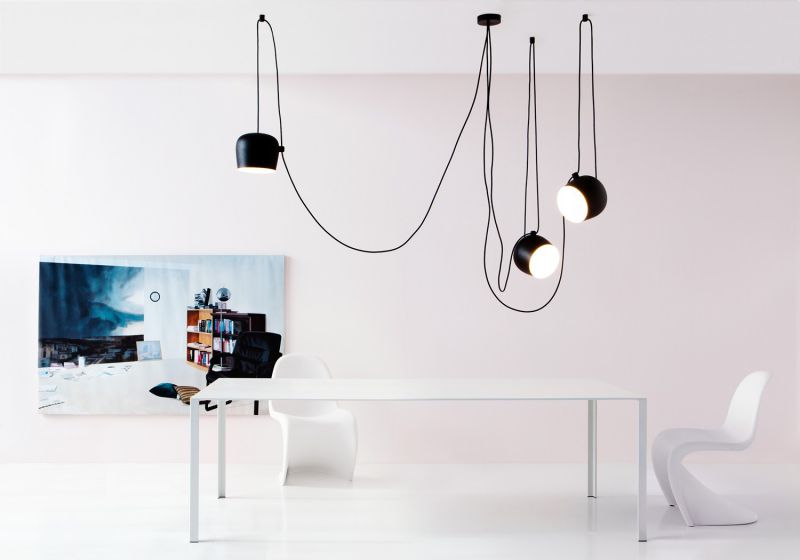 Flos Люстра Aim из 3 подвесов от Flos — в интерьере