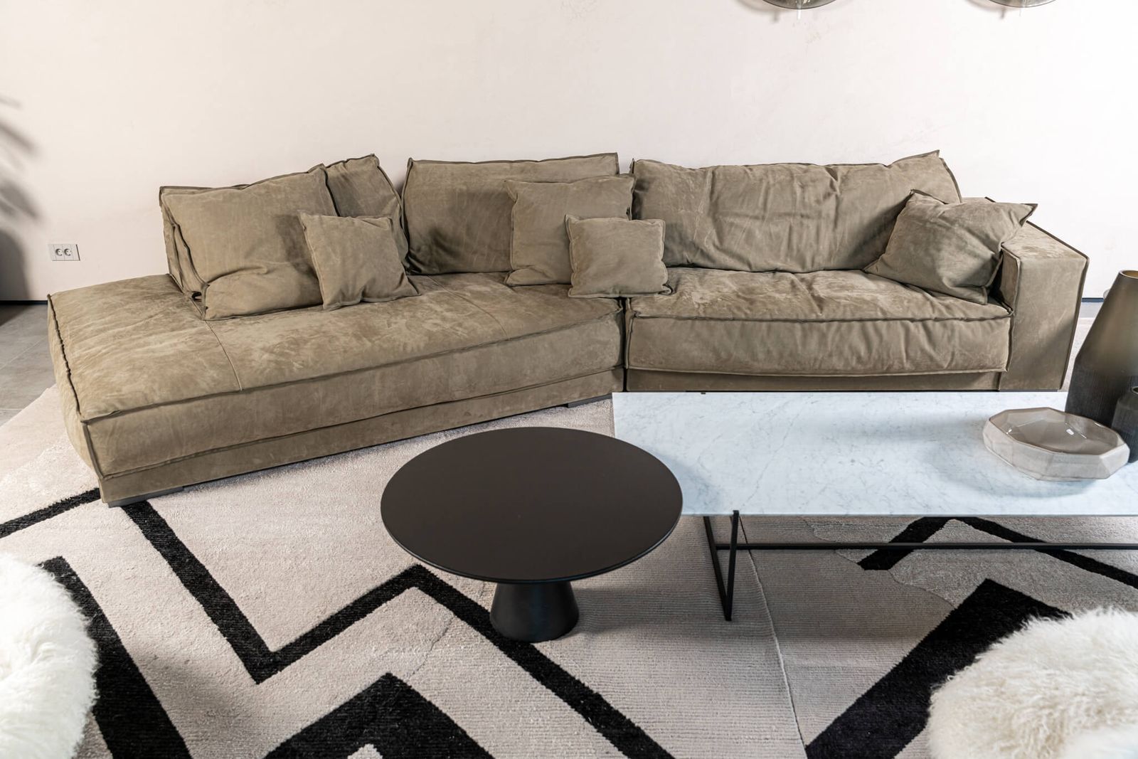 Baxter Диван Budapest Soft Kashmir Azure 430 от Baxter — в интерьере