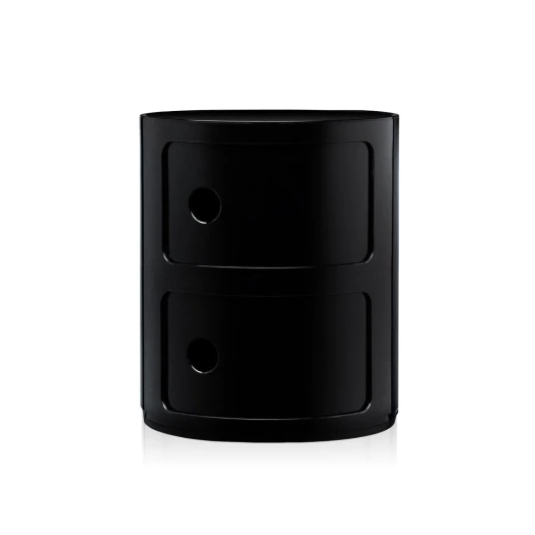 Kartell Прикроватная тумбочка Componibili silver (2 секции) от Kartell