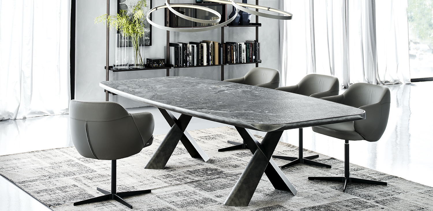 Cattelan Italia Стол Mad Max Wood /Crystalart /Keramik Premium от Cattelan Italia — в интерьере