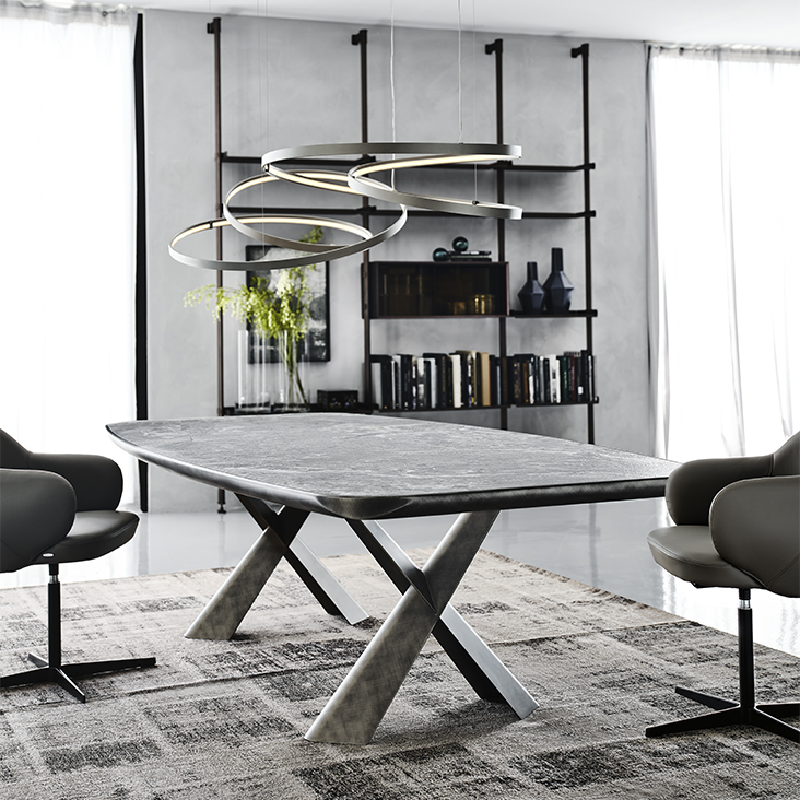 Cattelan Italia Стол Mad Max Wood /Crystalart /Keramik Premium от Cattelan Italia — в интерьере