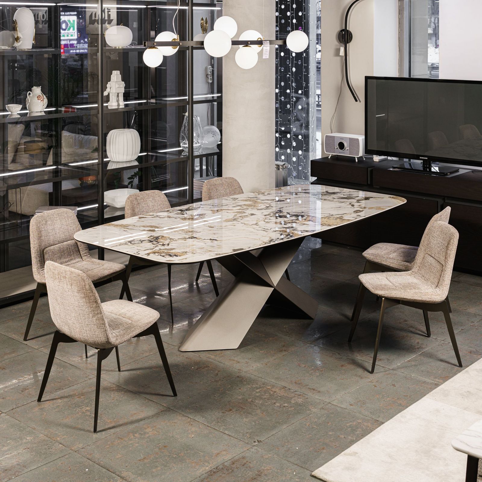 Cattelan Italia Стол Tyron Keramik KM11 Makalu от Cattelan Italia — в интерьере