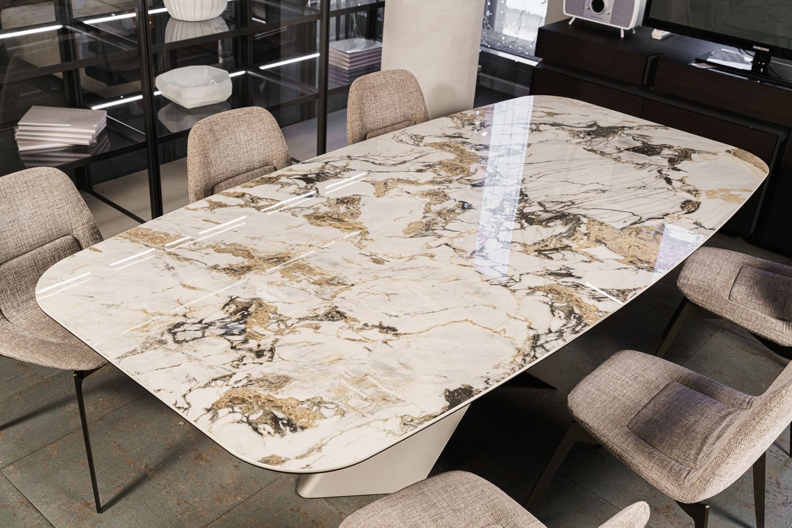 Cattelan Italia Стол Tyron Keramik KM11 Makalu от Cattelan Italia — в интерьере