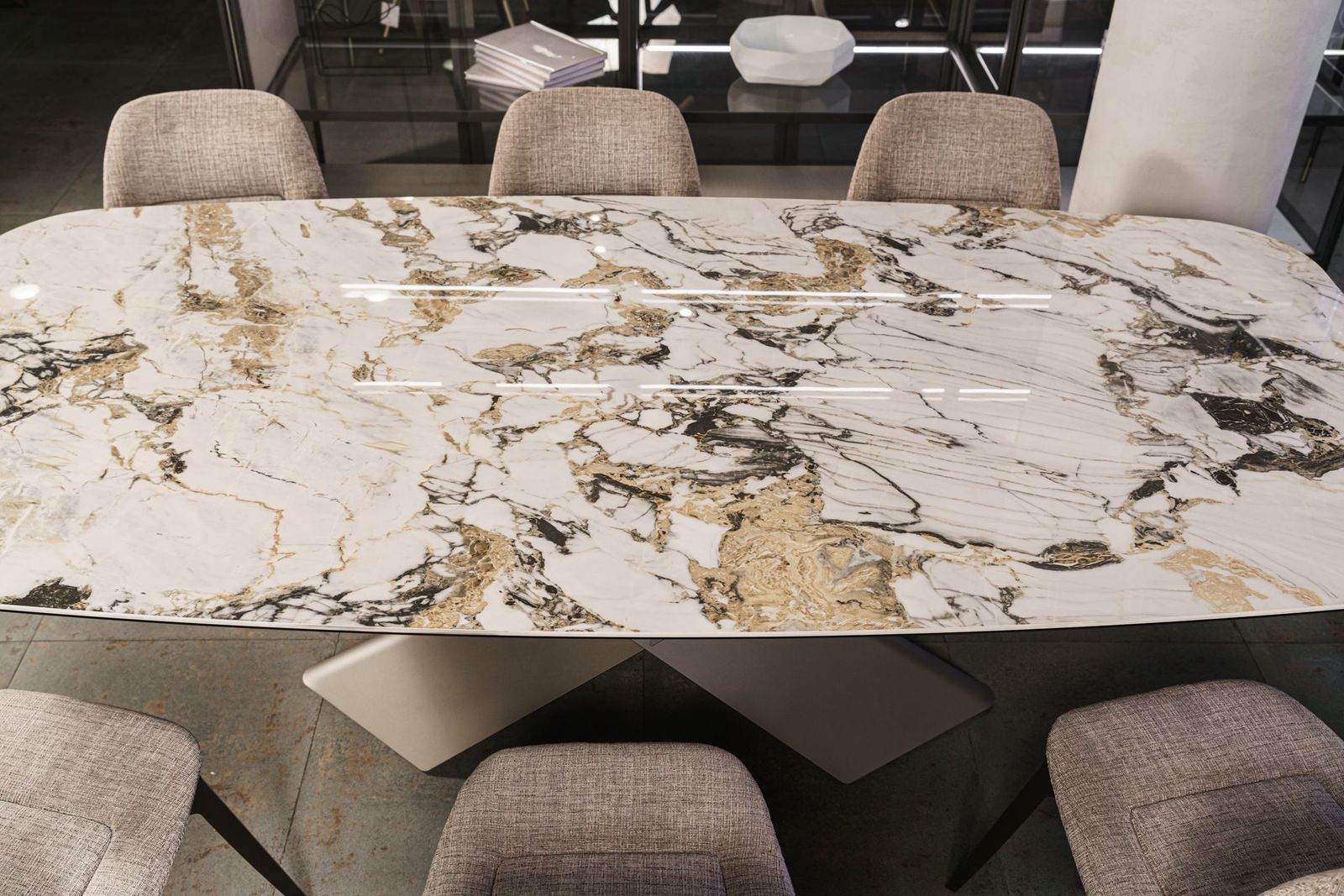 Cattelan Italia Стол Tyron Keramik KM11 Makalu от Cattelan Italia — в интерьере