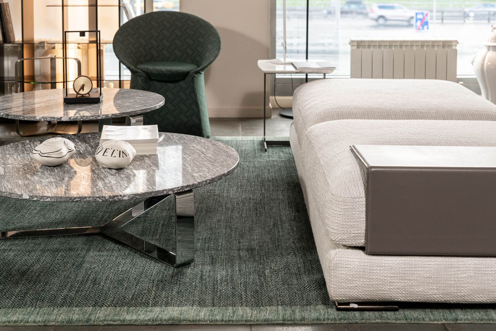 Flou Банкетка со столиком Myplace от Flou — в интерьере