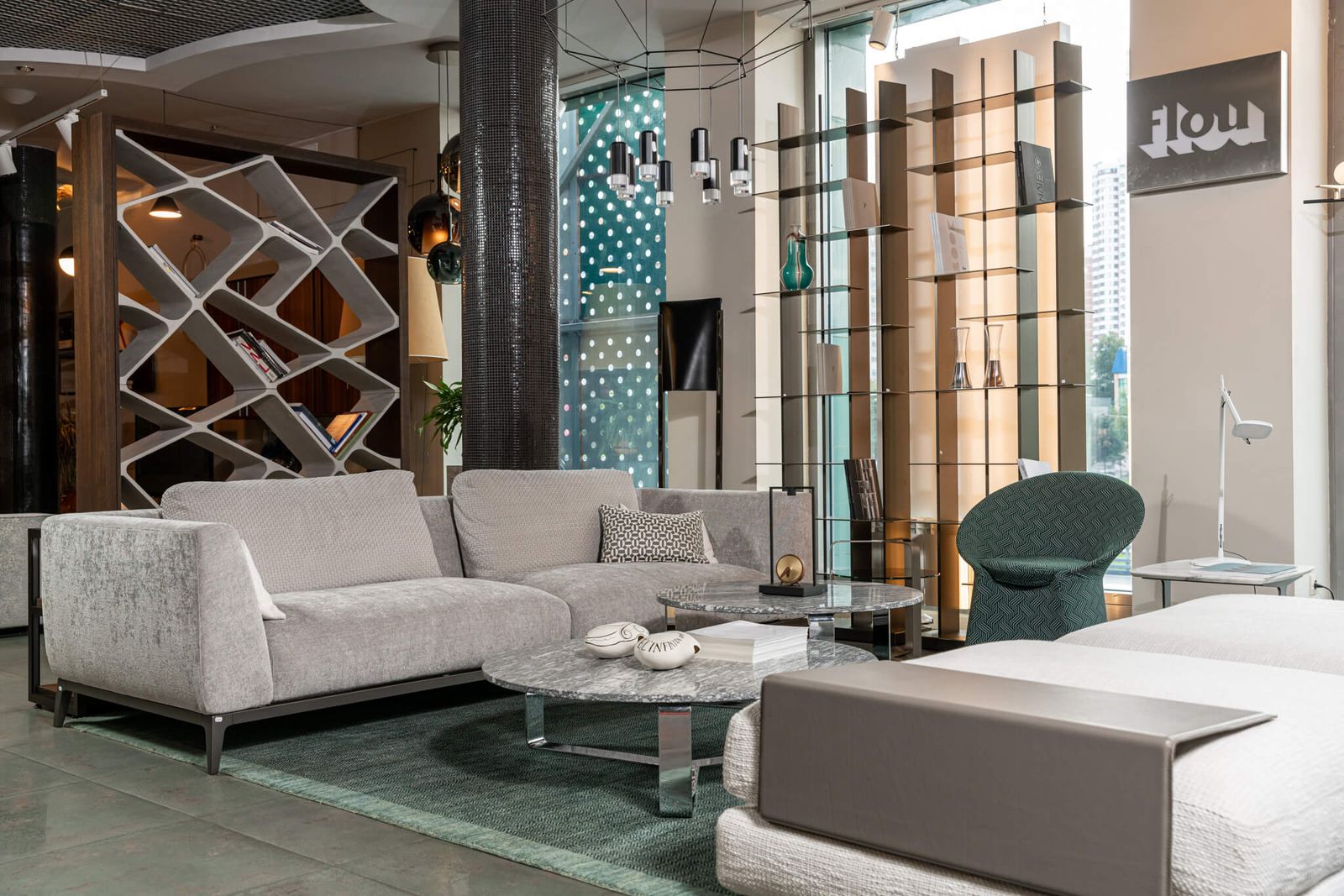 Flou Банкетка со столиком Myplace от Flou — в интерьере