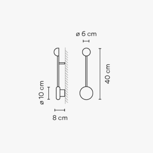 Vibia Бра Pin 1690 от Vibia