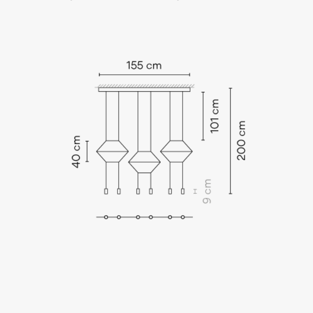 Vibia Подвесной светильник Wireflow Lineal 0325 от Vibia