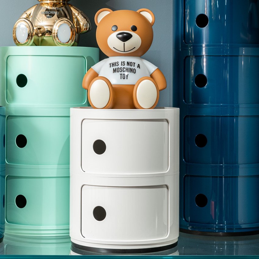 Kartell Прикроватная тумбочка Componibili (2 секции) white Glossy / Matt от Kartell — в интерьере