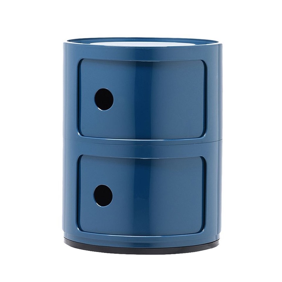 Kartell Прикроватная тумбочка Componibili (2 секции) blue от Kartell