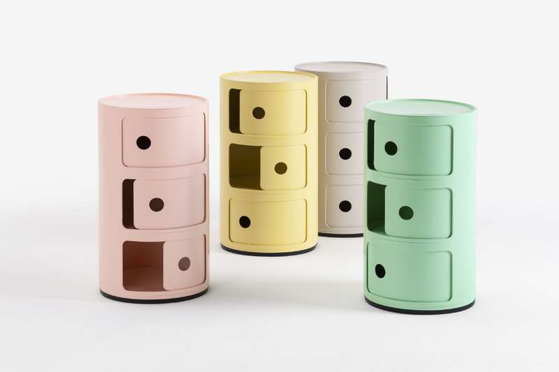 Kartell Прикроватная тумбочка Componibili Bio (3 секции) yellow от Kartell