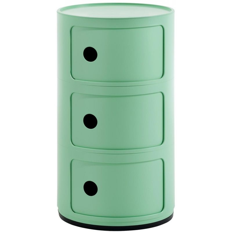 Kartell Прикроватная тумбочка Componibili Bio (3 секции) verde от Kartell