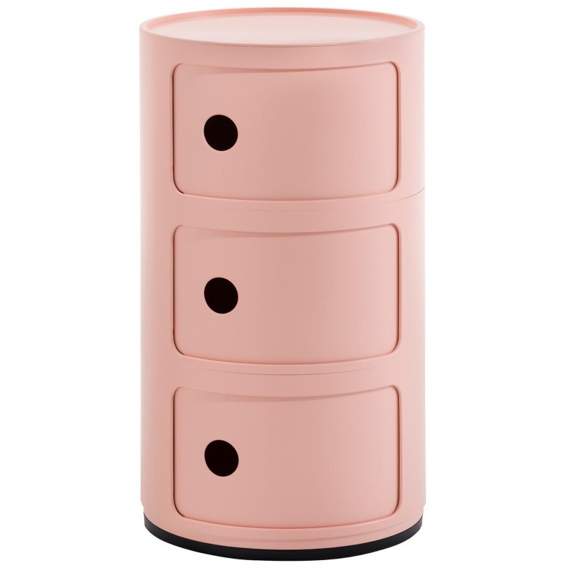 Kartell Прикроватная тумбочка Componibili Bio (3 секции) rosa от Kartell