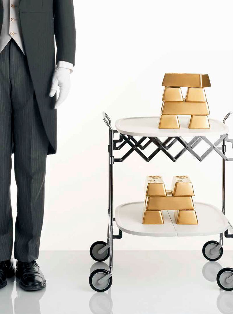 Kartell Сервировочная тележка Gastone White от Kartell — в интерьере