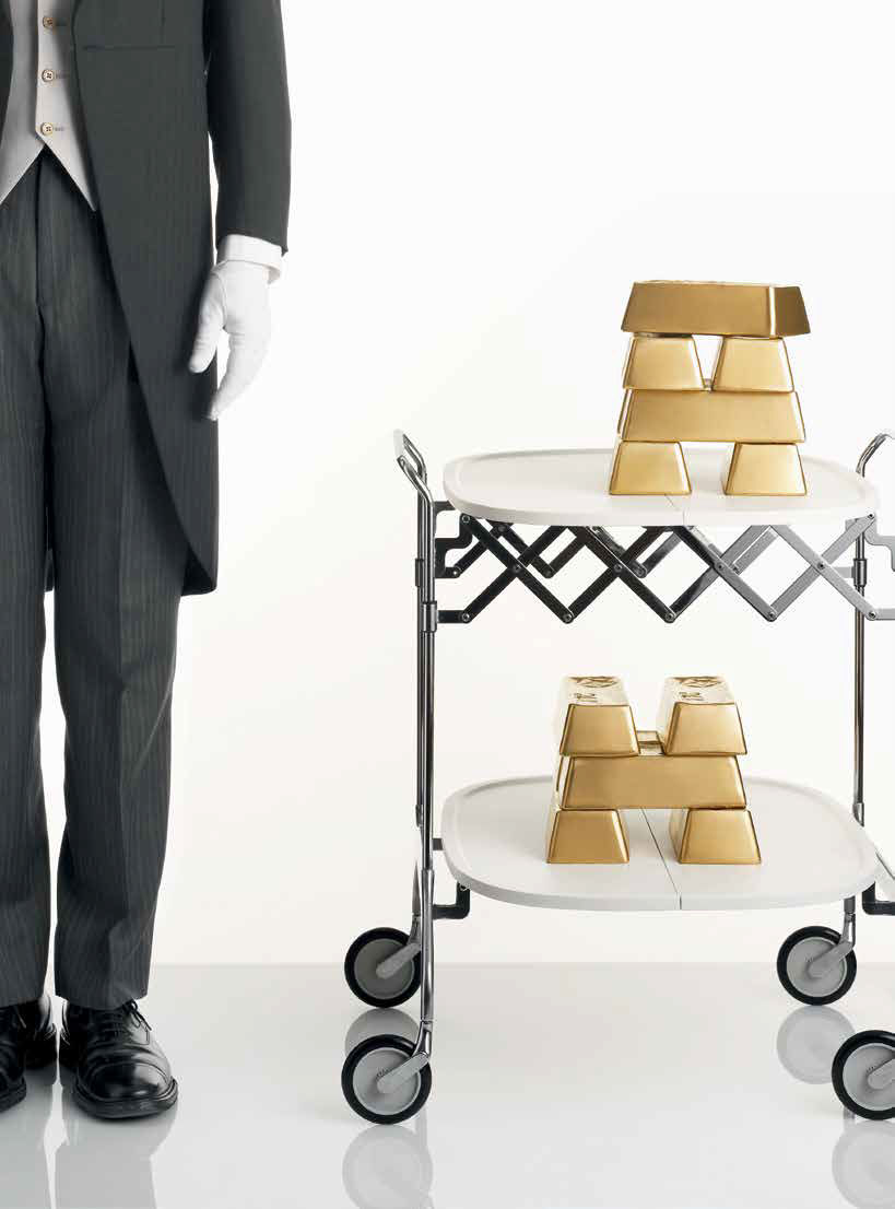 Kartell Сервировочная тележка Gastone White от Kartell — в интерьере