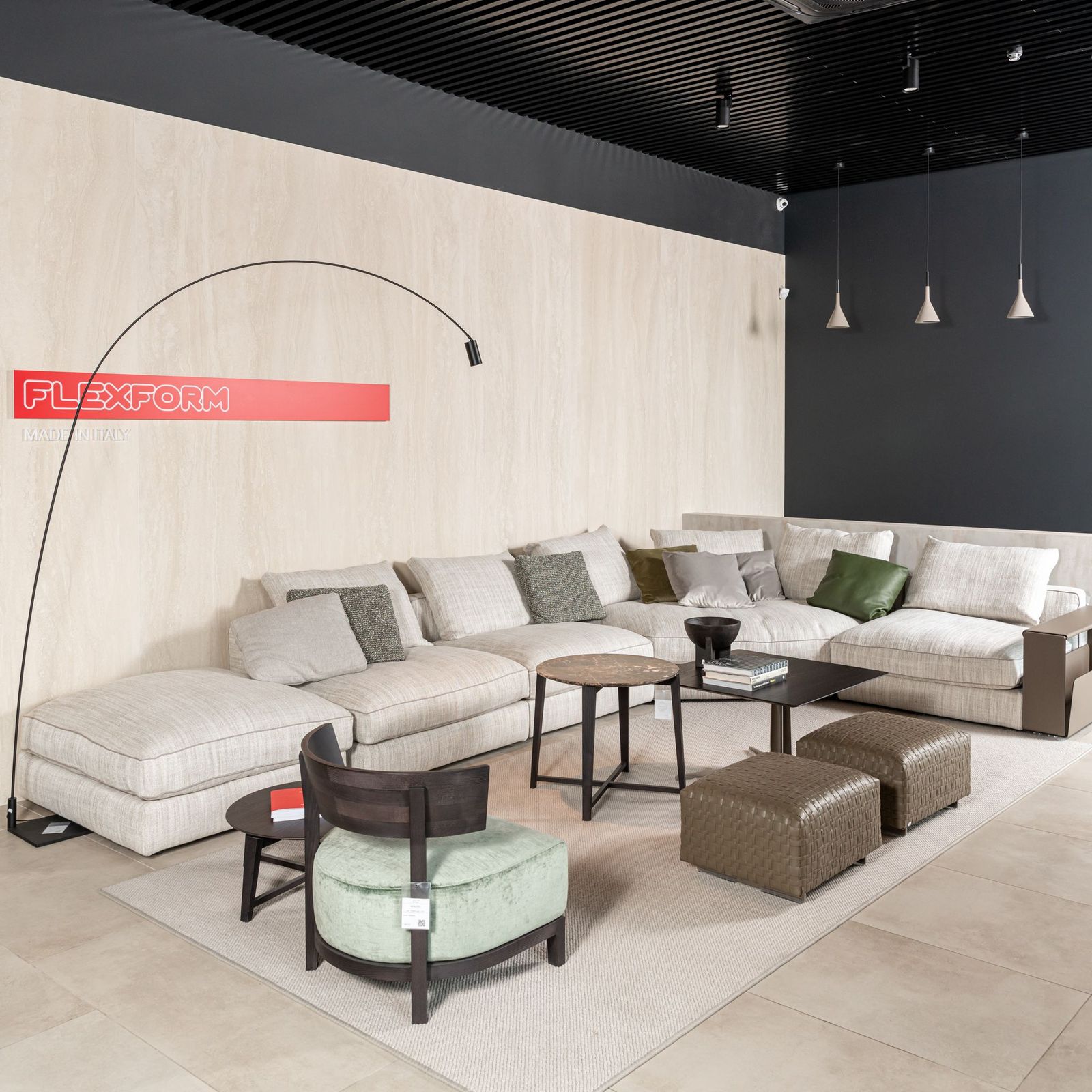 Flexform Диван угловой Harper от Flexform — в интерьере