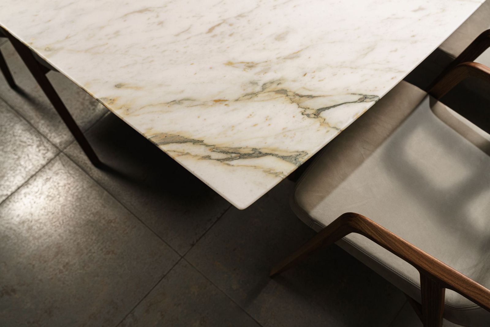 Porada Стол Beam Marmo Bianco Carrara от Porada — в интерьере