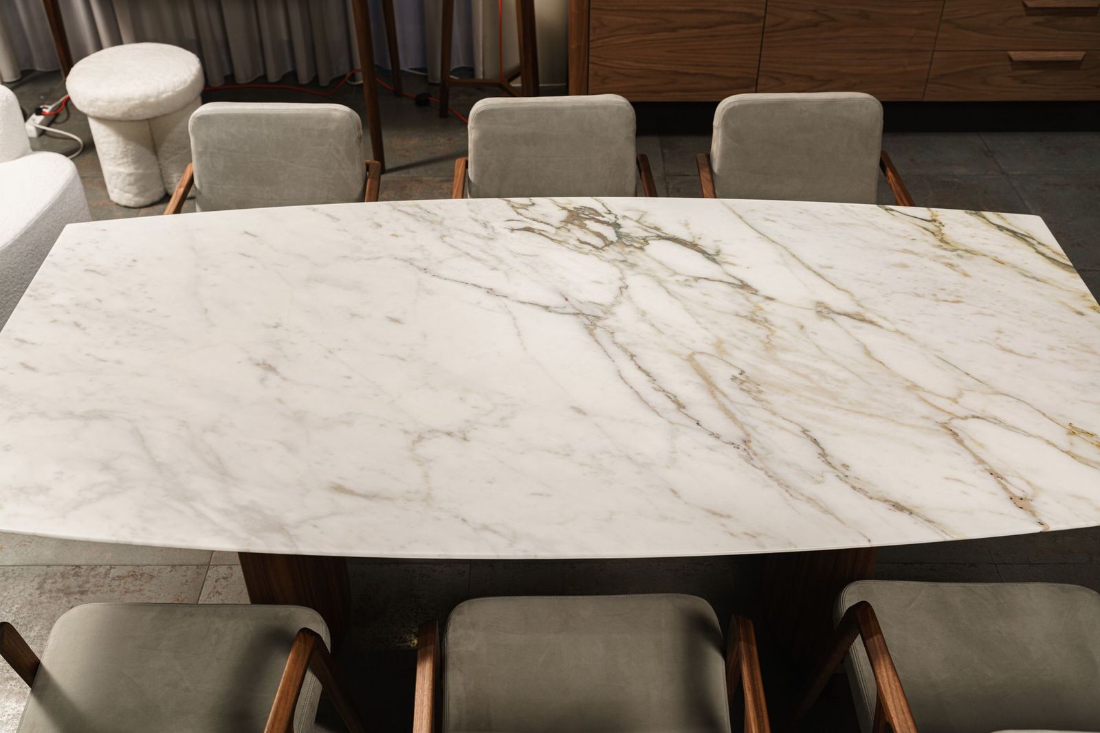 Porada Стол Beam Marmo Bianco Carrara от Porada — в интерьере