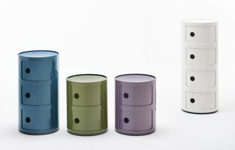 Kartell Прикроватная тумбочка Componibili violet (2 секции) от Kartell