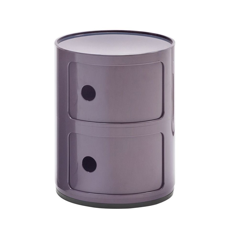 Kartell Прикроватная тумбочка Componibili violet (2 секции) от Kartell